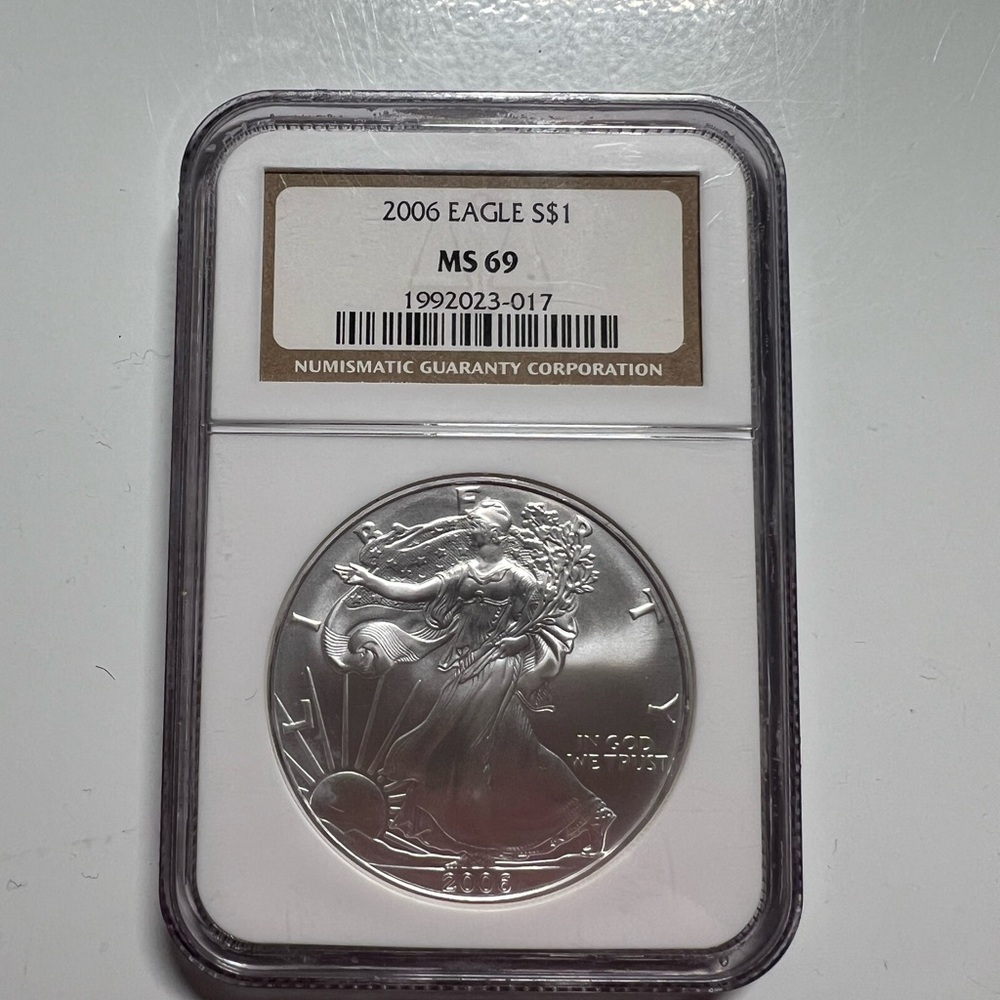 2006 NGC American Silver Eagle MS 69 Coin
